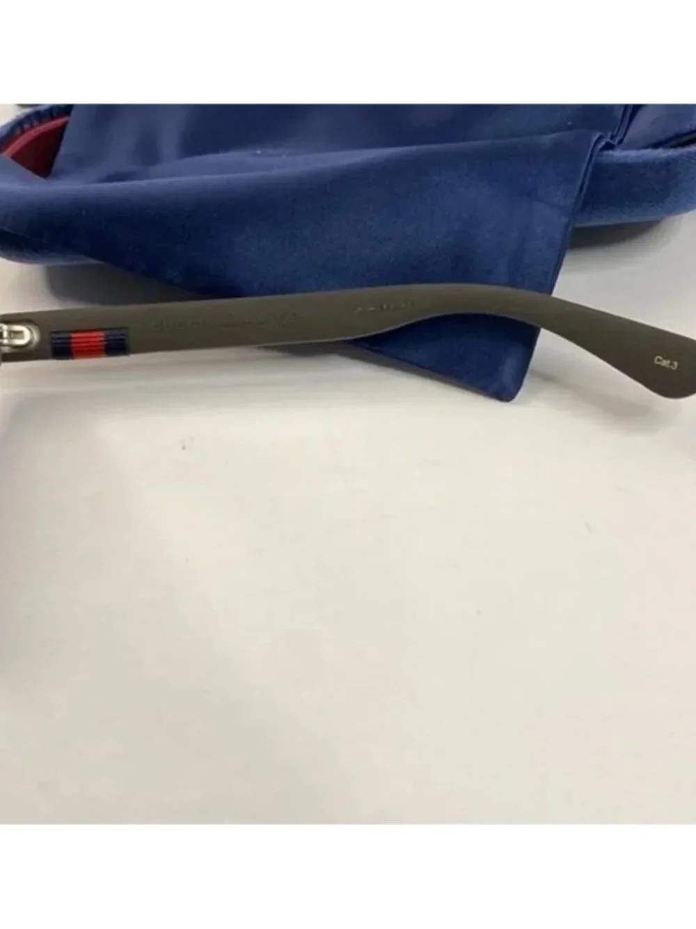 New - Gucci Black GG0008S Square Sunglasses - Picture 10 of 14